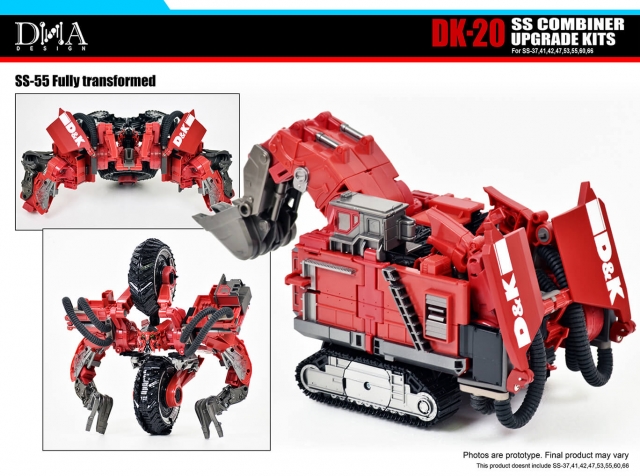 DK-20 Upgrade Kit for Transformers Studio Series 69 Devastator Set of 8 | Dna Design | Upgrade Kit