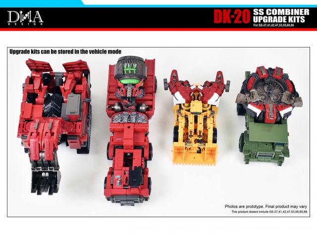 DK-20 Upgrade Kit for Transformers Studio Series 69 Devastator Set of 8 | Dna Design | Upgrade Kit