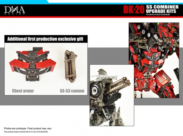 DK-20 Upgrade Kit for Transformers Studio Series 69 Devastator Set of 8 | Dna Design | Upgrade Kit