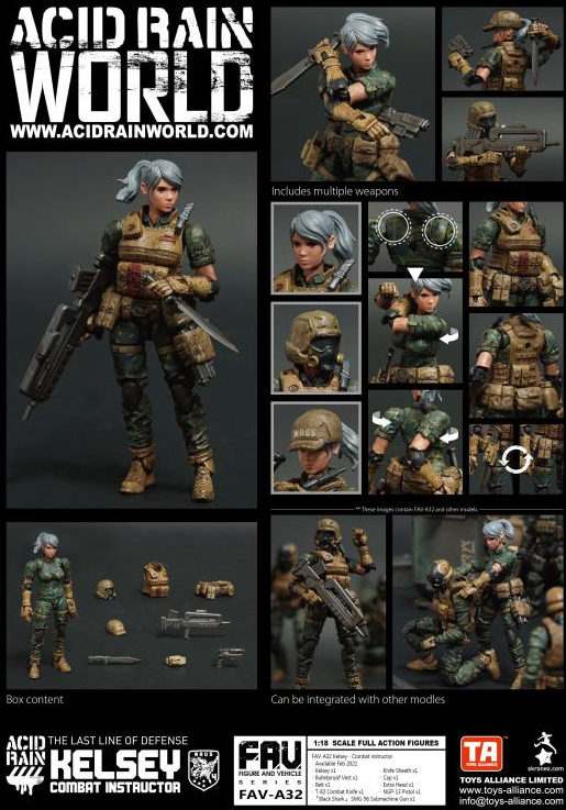 FAV-A32 Combat Instructor Kelsey 1:18 Scale | Acid Rain Fav