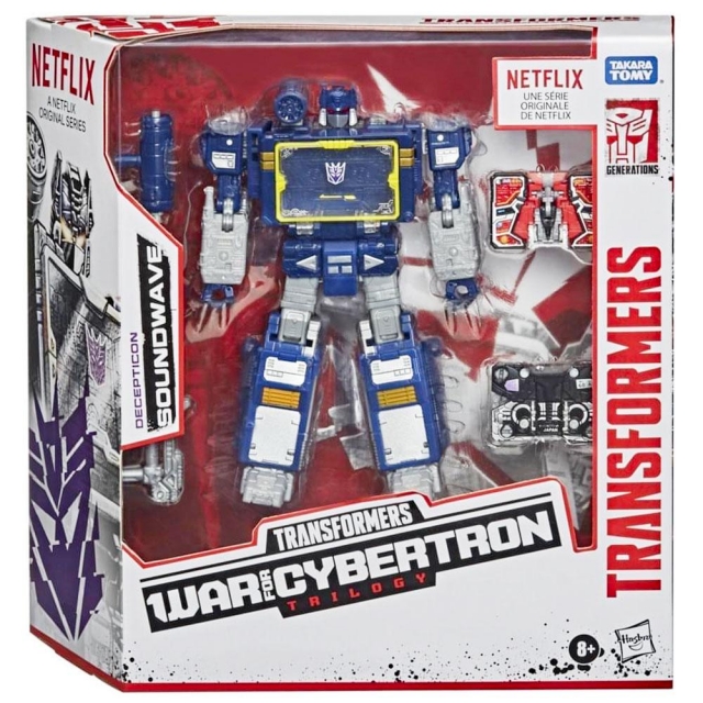 WFC-14 Decepticon Soundwave Battle 3-Pack Netflix Edition | Transformers Generations War for Cybertron Trilogy