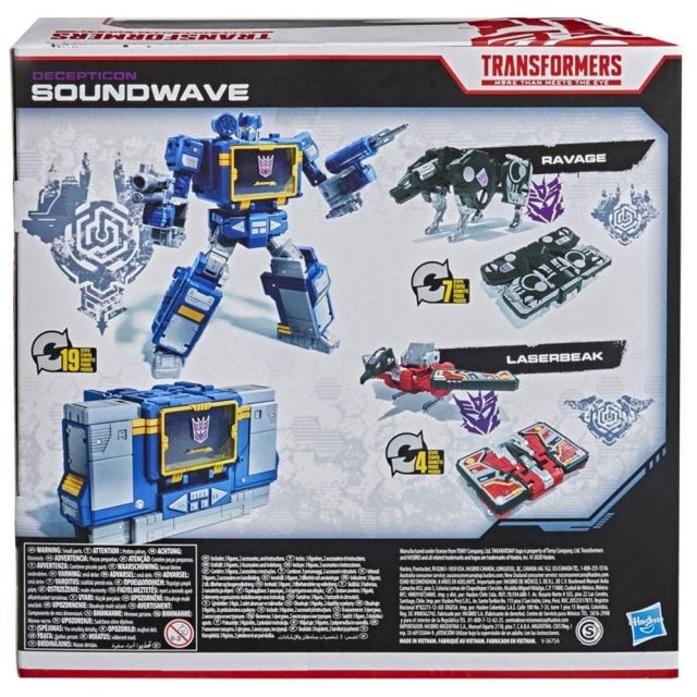 WFC-14 Decepticon Soundwave Battle 3-Pack Netflix Edition | Transformers Generations War for Cybertron Trilogy