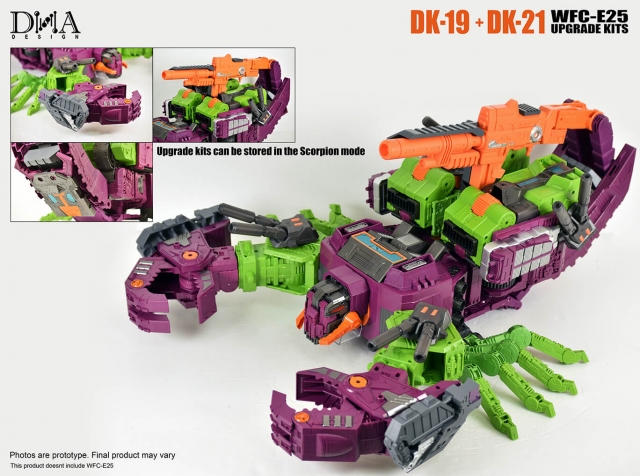 DK-21 Upgrade Kit for Transformers WFC: Earthrise WFC-E25 Titan Scorponok | Dna Design | Upgrade Kit