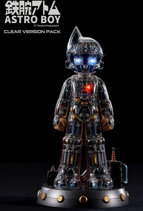 Astro Boy Clear Version Superb Anime Statue and Assembly Bed DX Pack | Blitzway Collectible Figure | TFSource