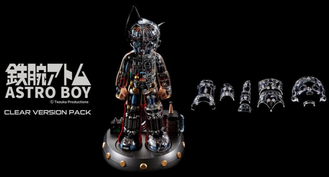 Astro Boy Clear Version Superb Anime Statue and Assembly Bed DX Pack | Blitzway Collectible Figure | TFSource