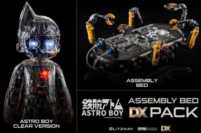 Astro Boy Clear Version Superb Anime Statue and Assembly Bed DX Pack | Blitzway Collectible Figure | TFSource