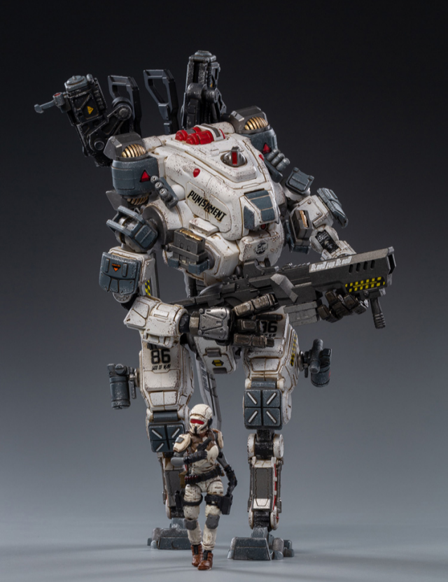 Steelbone Armor JT0593 God of War 86 White Mecha with Pilot | Joy Toy