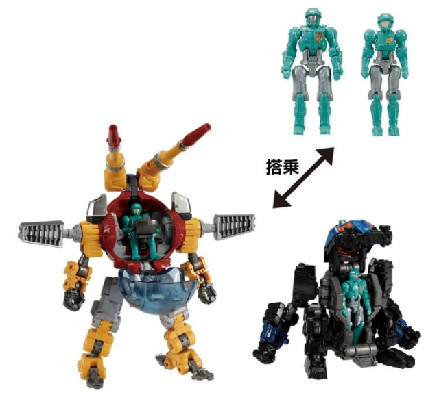 DA-70 Powered System Maneuver Epsilon and Taurus Mobile Base | Diaclone Reboot