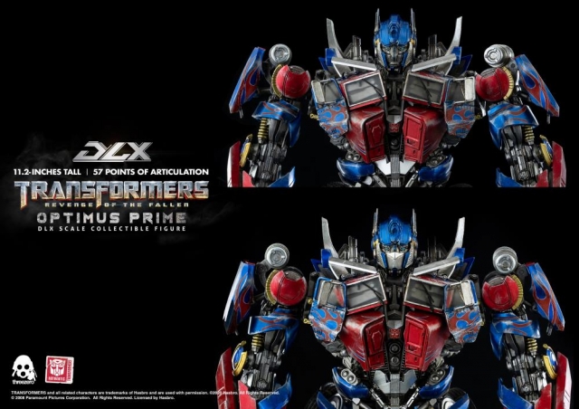Optimus Prime DLX Scale Collectible Figure | Transformers Transformers: Revenge Of The Fallen | threezero