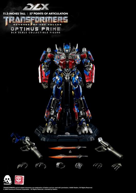 Optimus Prime DLX Scale Collectible Figure | Transformers Transformers: Revenge Of The Fallen | threezero