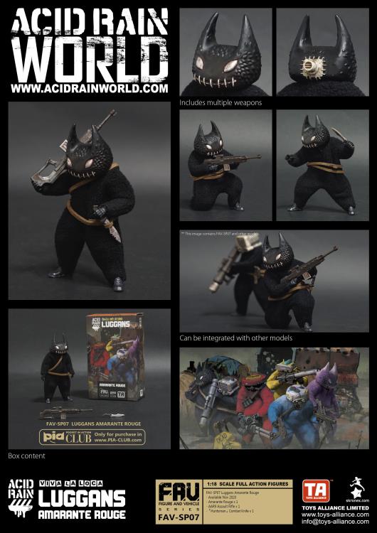 FAV-SP07 Amarante Rouge Viva La Loca Luggans 1:18 Scale | Acid Rain FAV