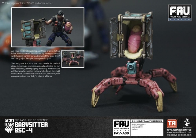 FAV-A39 Babysitter BSC-4 1:18 Scale | Acid Rain FAV