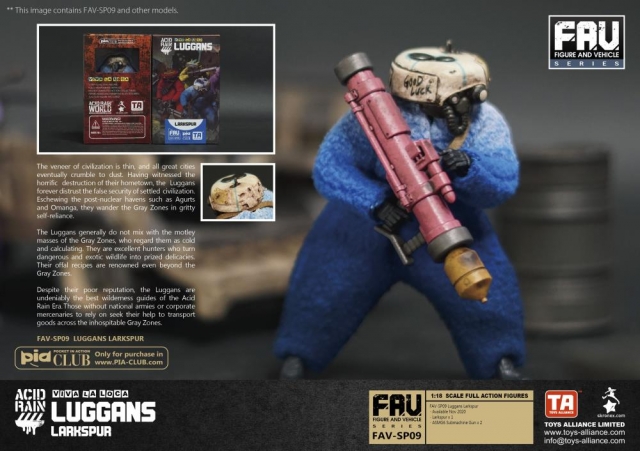 FAV-SP09 Larkspur Viva La Loca Luggans 1:18 Scale | Acid Rain FAV