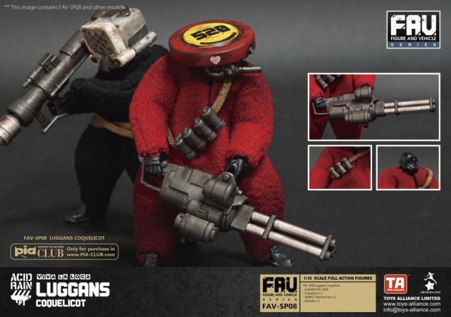 FAV-SP08 Coquelicot Viva La Loca Luggans 1:18 Scale | Acid Rain FAV