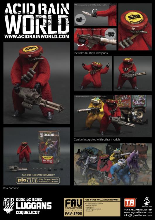 FAV-SP08 Coquelicot Viva La Loca Luggans 1:18 Scale | Acid Rain FAV