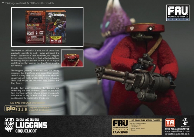 FAV-SP08 Coquelicot Viva La Loca Luggans 1:18 Scale | Acid Rain FAV