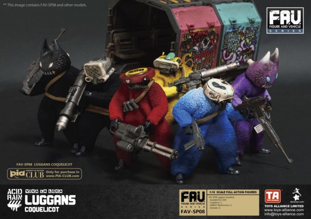 FAV-SP08 Coquelicot Viva La Loca Luggans 1:18 Scale | Acid Rain FAV