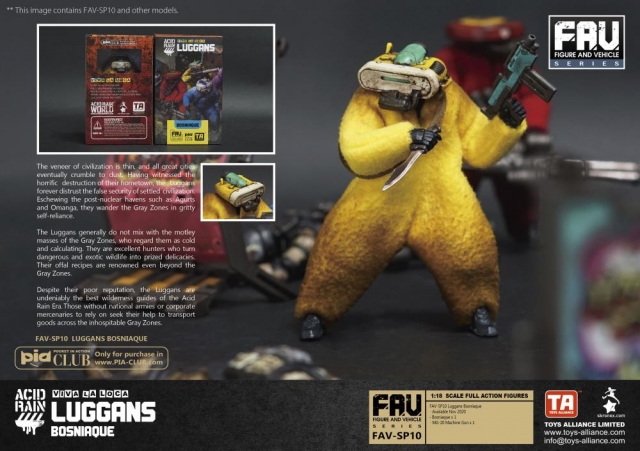 FAV-SP10 Bosniaque Viva La Loca Luggans 1:18 Scale | Acid Rain Fav