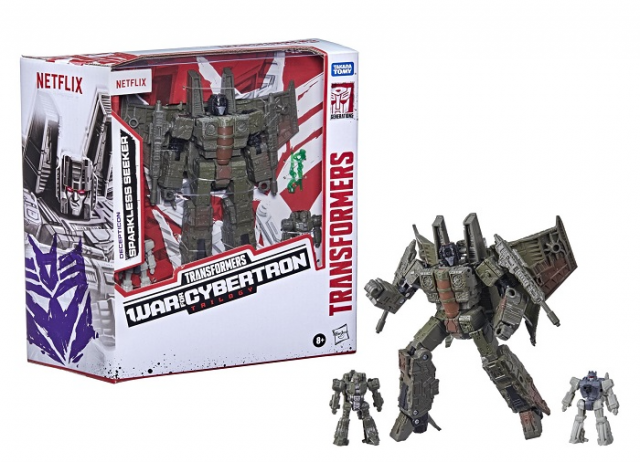 Sparkless Seeker Battle 3-Pack Netflix Edition | Transformers Generations War for Cybertron Trilogy
