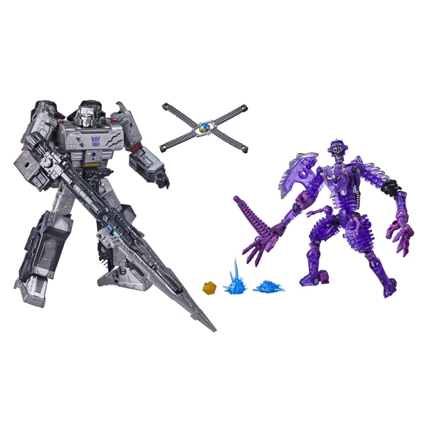 Megatron and Paleotrex Set of 2 Netflix Edition | Transformers Generations War for Cybertron Trilogy