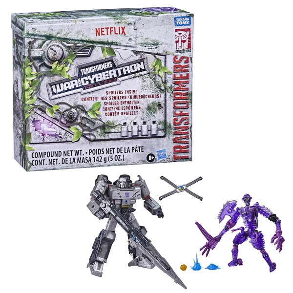 Megatron and Paleotrex Set of 2 Netflix Edition | Transformers Generations War for Cybertron Trilogy