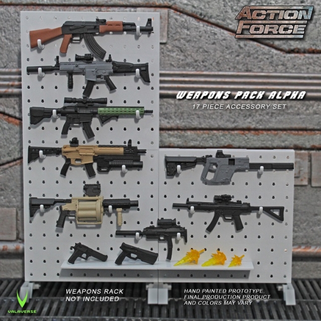 Weapons Gear Pack Alpha Accessory Set 1/12 Scale | Action Force | Valaverse