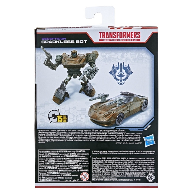 Sparkless Bot Netflix Edition | Transformers Generations War for Cybertron Trilogy
