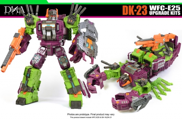 DK-23 Upgrade Kit for Transformers WFC: Earthrise WFC-E25 Titan Scorponok | Dna Design | Upgrade Kit