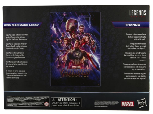 Iron Man Mark 85 and Thanos Set of 2 | Avengers: Endgame | Marvel Legends The Infinity Saga