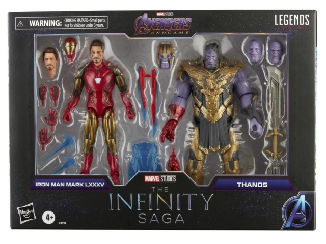 Iron Man Mark 85 and Thanos Set of 2 | Avengers: Endgame | Marvel Legends The Infinity Saga