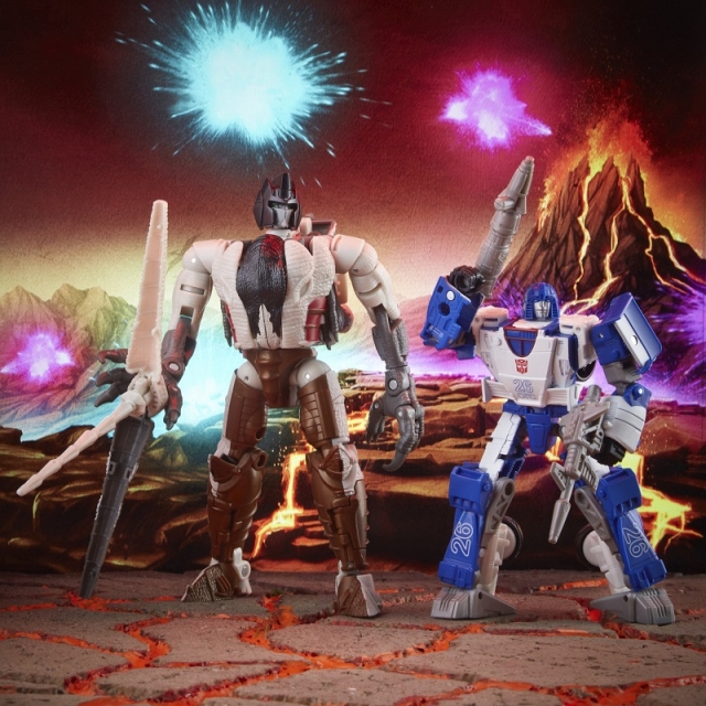 WFC-K40 Autobot Mirage and Maximal Grimlock Deluxe Class | Transformers Generations War for Cybertron Kingdom Chapter