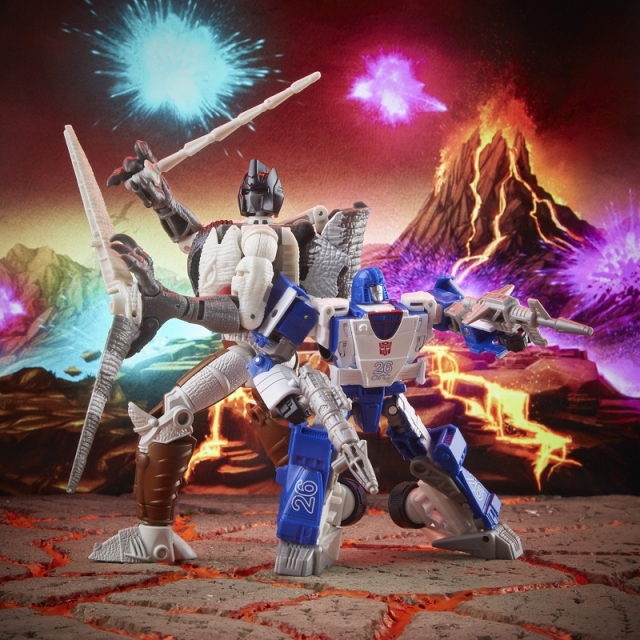 WFC-K40 Autobot Mirage and Maximal Grimlock Deluxe Class | Transformers Generations War for Cybertron Kingdom Chapter