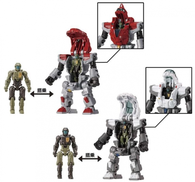 DA-77 Powered Suits System Set Version A and B | Diaclone Reboot