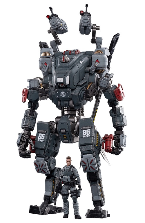 Steelbone Armor JT1033 God of War 86 Grey Mecha with Pilot | Joy Toy Dark Source