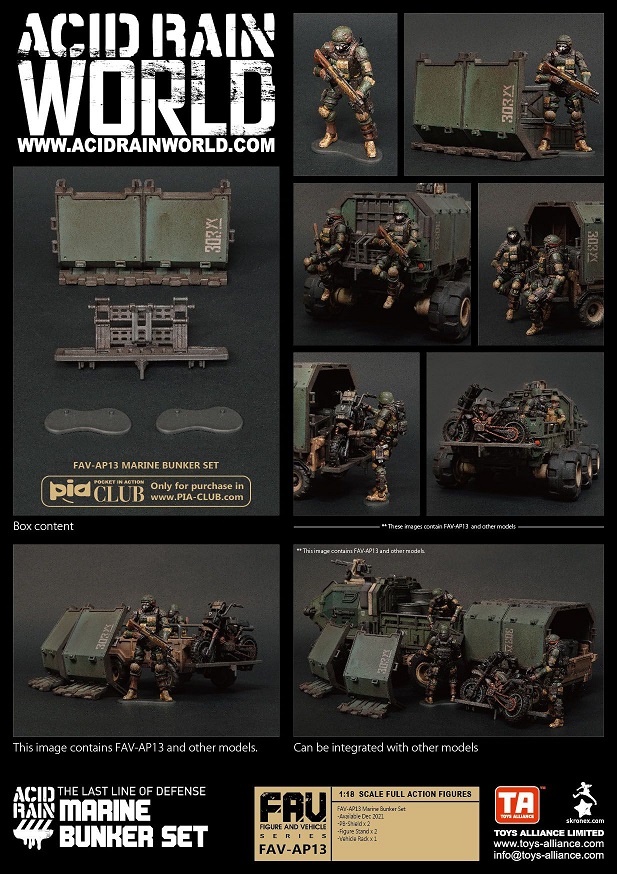 FAV-AP13 Marine Bunker Set 1:18 Scale | Acid Rain FAV