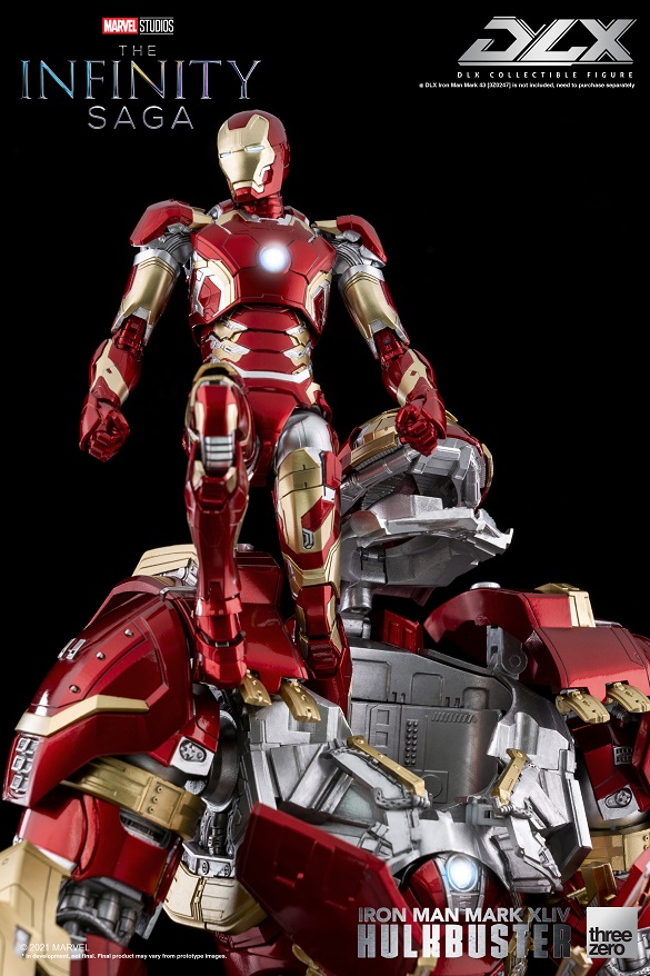 Iron Man Mark 44 Hulkbuster The Infinity Saga Collectible Figure | Marvel Avengers: Age Of Ultron | threezero