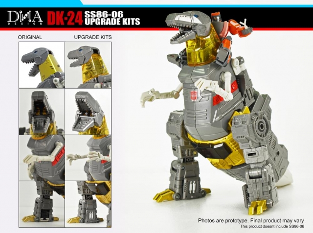 DK-24 Upgrade Kit for Transformers Studio Series 86-06 Grimlock and Wheelie | Dna Design | Upgrade Kit