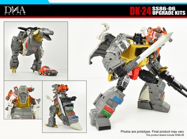 DK-24 Upgrade Kit for Transformers Studio Series 86-06 Grimlock and Wheelie | Dna Design | Upgrade Kit