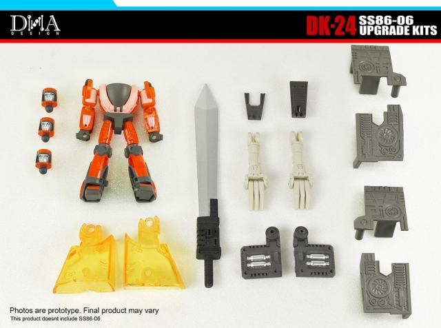 DK-24 Upgrade Kit for Transformers Studio Series 86-06 Grimlock and Wheelie | Dna Design | Upgrade Kit