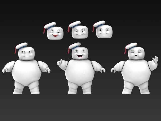 Mini Stay Puft Marshmallow Man Set of 3 | Ghostbusters: Afterlife | Ghostbusters Plasma Series