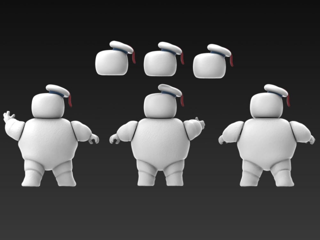 Mini Stay Puft Marshmallow Man Set of 3 | Ghostbusters: Afterlife | Ghostbusters Plasma Series