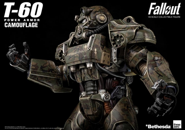 T-60 Power Armor Camouflage 1:6 Scale | Fallout | Threezero