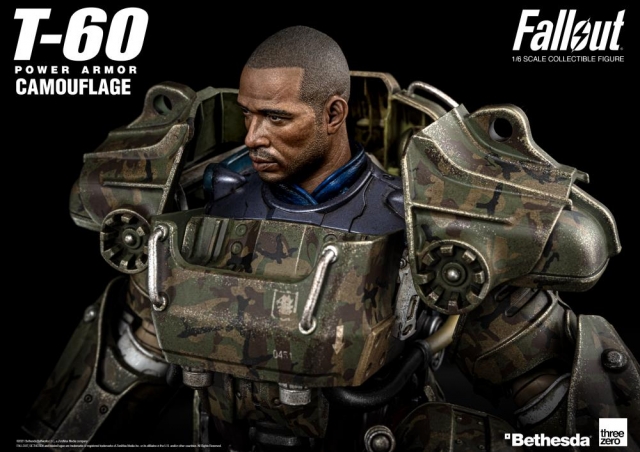 T-60 Power Armor Camouflage 1:6 Scale | Fallout | Threezero