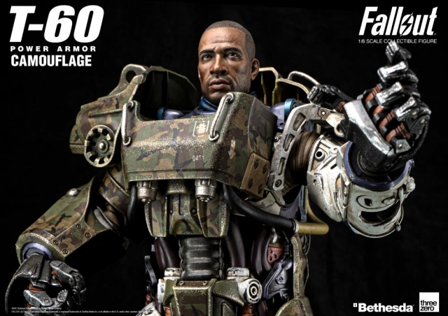 T-60 Power Armor Camouflage 1:6 Scale | Fallout | Threezero
