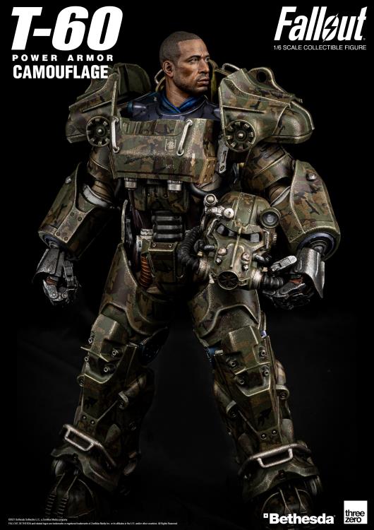 T-60 Power Armor Camouflage 1:6 Scale | Fallout | Threezero