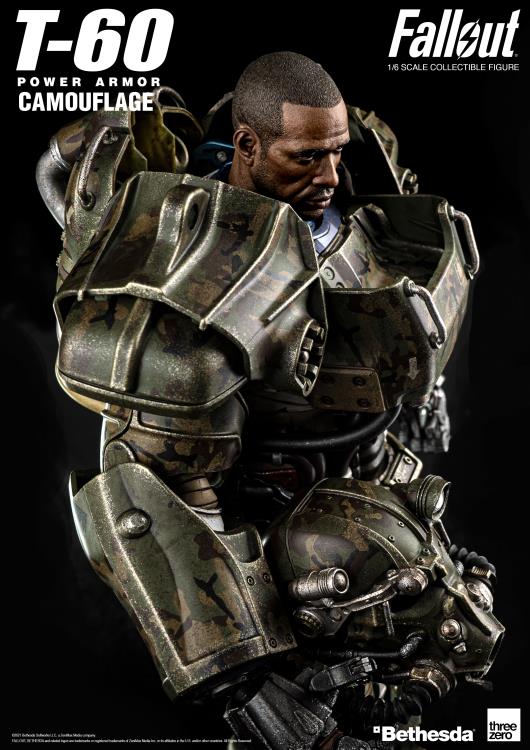 T-60 Power Armor Camouflage 1:6 Scale | Fallout | Threezero