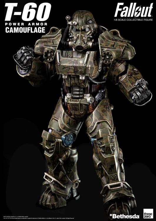 T-60 Power Armor Camouflage 1:6 Scale | Fallout | Threezero
