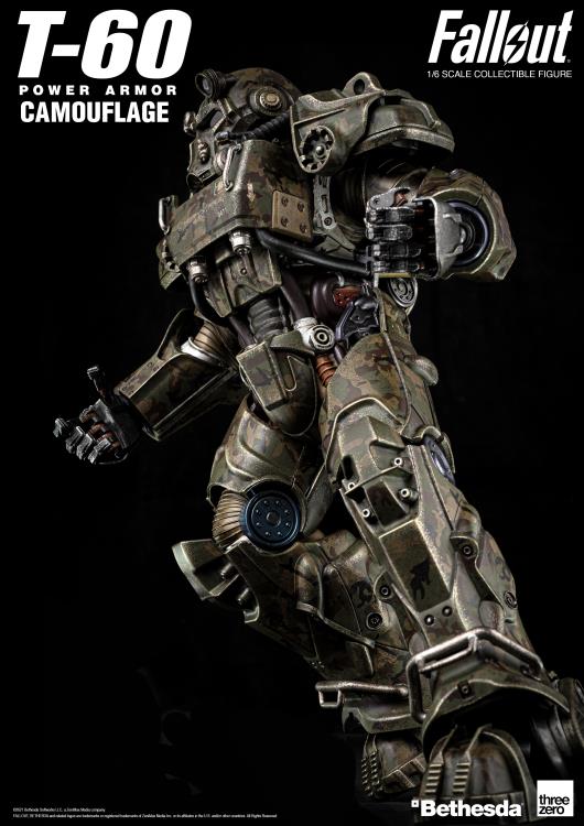T-60 Power Armor Camouflage 1:6 Scale | Fallout | Threezero