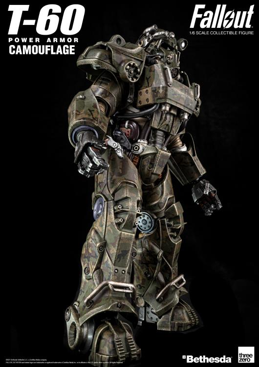 T-60 Power Armor Camouflage 1:6 Scale | Fallout | Threezero