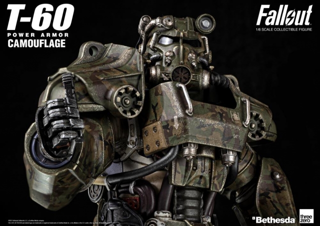 T-60 Power Armor Camouflage 1:6 Scale | Fallout | Threezero